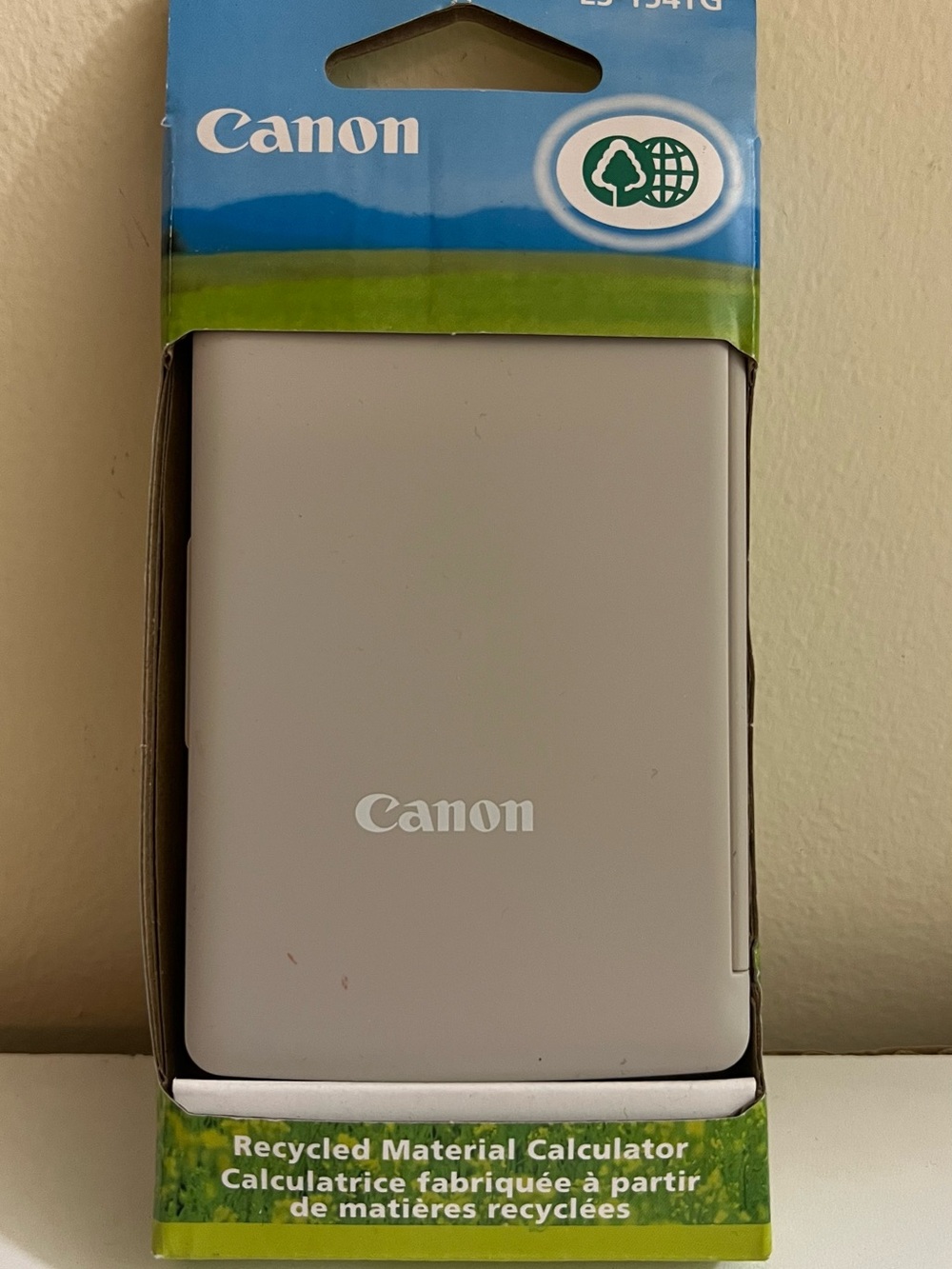 Canon White and Black Recycled Material Calculator Box